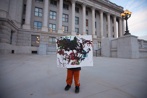  : Protesting Salt Lake City : Sallie Dean Shatz