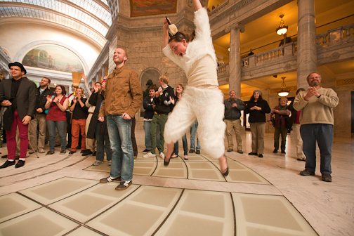  : Protesting Salt Lake City : Sallie Dean Shatz