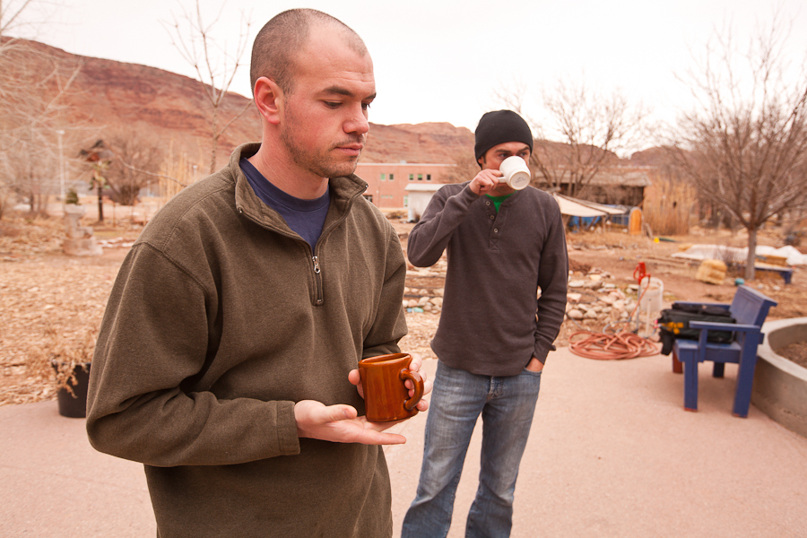 Tim DeChristopher and Ashley Anderson in Moab, Utah. : Tim DeChristopher : Sallie Dean Shatz